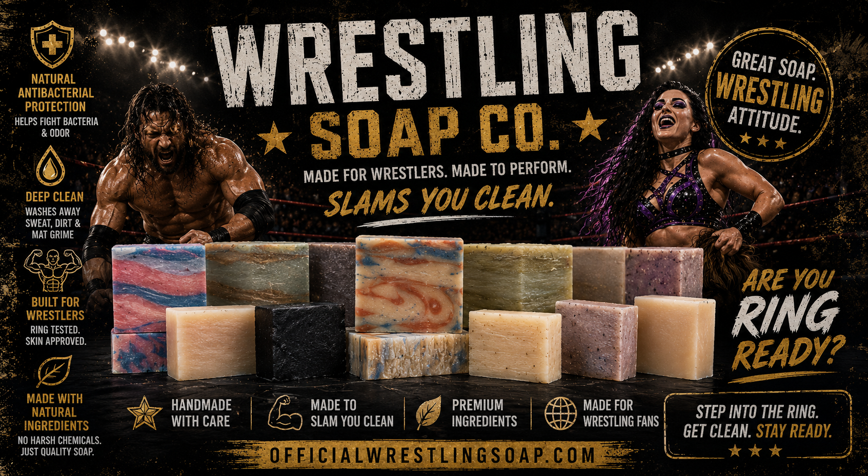 Wrestling Soap Co. — Made for Wrestlers. Slams You Clean.