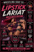 Lipstick Lariat — Cherry Almond Artisan Soap Gift for Women Who Wrestle