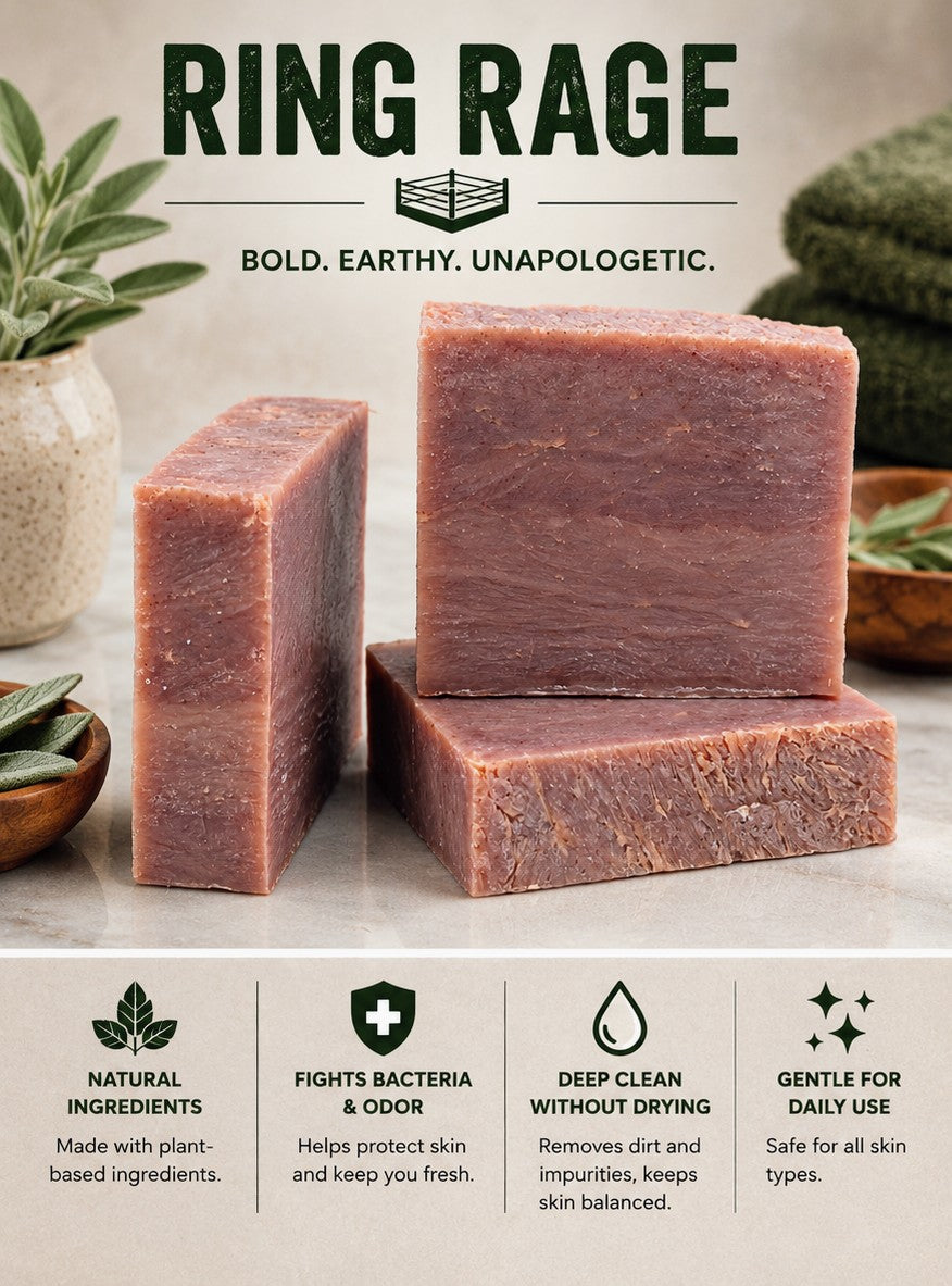 Ring Rage — Cedarwood Sage Artisan Wrestling Soap